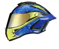 Casques de moto intégraux ZoomLon 2025 en gros d'usine avec grand spoiler, décalcomanies personnalisables double face effet caméléon, matériau ABS, OEM ODM