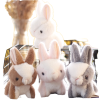 Peluche Lapin Réaliste Personnalisée en Coton PP Anti-Stress, Jouet Doux et Rembourré, Poupée Lapin Personnalisée, Cadeau OEM, Conception Sur Mesure 100%