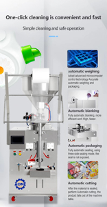เครื่องบรรจุอัตโนมัติ เครื่องบรรจุซองแบบนิวเมติกสำหรับบรรจุซอสมะเขือเทศ ซอสมันฝรั่ง เครื่องบรรจุซอสซัลซ่า - Product Image 2