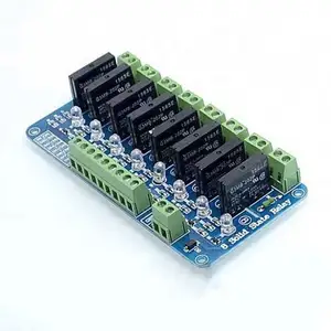 8 Channel 5V SSR G3MB-202P Solid State Relay Module With Fuse 250V 2A