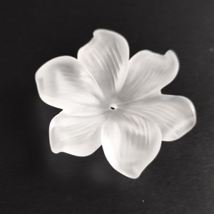 F16 28mm 30mm 32mm Flor de cuarzo esmerilado de seis pétalos hecha a mano - Product Image 2