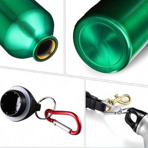 Bouteille d'eau en aluminium 500 ml avec logo personnalisé, anti-fuite, pour le camping en plein air, l'escalade, bouteilles en métal à paroi simple, bouteille à boisson en aluminium - Product Image 3