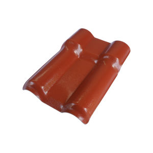 Tuiles de toiture en PVC rouge brique anti-corrosion et isolantes thermiquement, très vendues pour les bâtiments résidentiels en Inde et en Équateur - Product Image 2