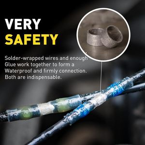 Connecteurs de fils pour ingénierie chimique, 340 pièces, connecteurs circulaires scellés à la soudure AWG 12-24 pour câblage électrique - Product Image 2