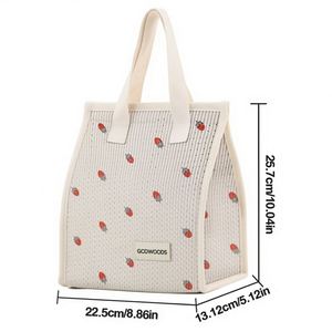 Personalized Custom Name Corduroy Insulated Food Grade <b>Lunch</b> <b>Bag</b> Large Capacity Soft Reusable <b>Lunch</b> Tote Work School Picnic - Product Image 6