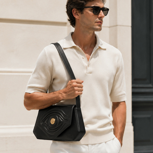 Bolso Bandolera Casual de Piel Sintética para Hombre, Diseño Minimalista, para Viajes Diarios, con Correa Ajustable, Bolso Pequeño - Product Image 1