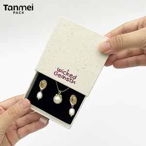 Caja de Embalaje de Joyería con Logotipo Personalizado, Caja de Regalo Pequeña de Cartón con Cajón para Anillo, Collar, Pendientes, Pulsera, Colgante - Product Image 4