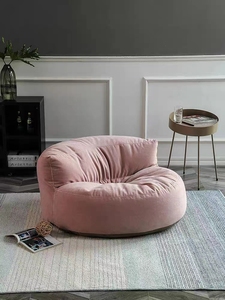 Influencer Indoor Home Nook Pink Large EPS Velvet Lazy Floor Sofa Lounge <strong>Bean</strong> <strong>Bag</strong> - Product Image 2