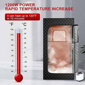 Sauna de Vapor Portátil Moderna, Plegable, para el Hogar, con Generador de Vapor de Alta Eficiencia - Product Image 5