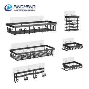 Bath <strong>Shower</strong> Organizing Modern Design Wall Mount Bathroom <strong>Storage</strong> <strong>Shower</strong> Caddy with Accessories Sets - Product Image 1