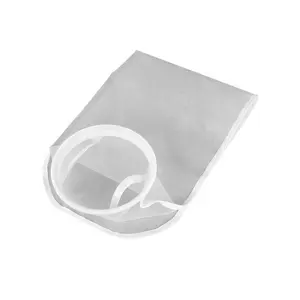 10 sacchetti in rete filtrante in nylon poliestere da 20 Micron con anello in plastica per la filtrazione dell'acqua liquida dell'acquario dell'olio