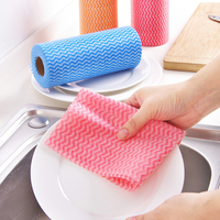 Paño de Cocina Desechable de Microfibra Ecológico de Alta Calidad, Rollo de Papel Ondulado No Tejido, Paño de Limpieza Multiusos Super Absorbente