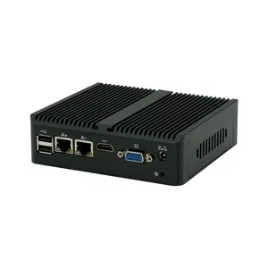 Günstiger Preis lüfter loser Mini-PC-Kern N2840 N2930 J1900 J4125 J1800 4 GB RAM 64 GB SSD Barebone für Desktop-Computer Industrie-PC