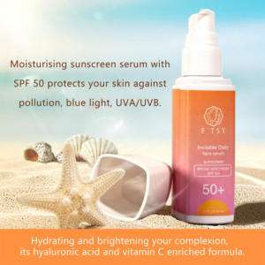 LOGO personalizzato Vegan <span class=keywords><strong>SPF</strong></span> 50 <span class=keywords><strong>protezione</strong></span> <span class=keywords><strong>solare</strong></span> viso vitamina C <span class=keywords><strong>protezione</strong></span> <span class=keywords><strong>solare</strong></span> siero sbiancante <span class=keywords><strong>protezione</strong></span> <span class=keywords><strong>solare</strong></span> - Product Image 5