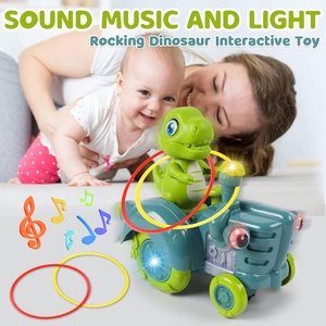 Voitures à piles pour enfants Wobble Dinosaur Ring Toss Game Musical Infant Learning Toy avec chansons et lumière - Product Image 5