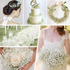 Ramo de Flores Artificiales Blancas para Boda, Decoración de Plantas Verdes para Interiores y Exteriores, Venta al por Mayor - Product Image 4