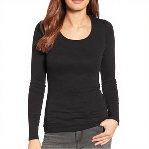 Camiseta de Manga Corta para Mujer, Ajustada, de Fibra de Bambú, Cuello Redondo, Transpirable, de Secado Rápido, con Logotipo Bordado - Product Image 4