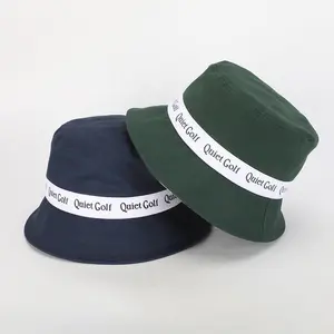 Wholesale Custom Logo High Quality Men Women Sun Shade Belt Safari Cap Fisherman Wide Brim Cotton Bucket Hat