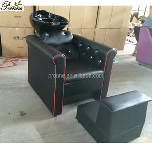 Equipo de salón de peluquería moderno, estación de lavado portátil, tazón y silla de champú dorado - Product Image 3