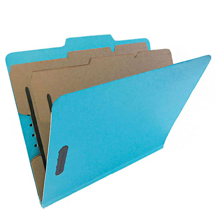 Manila Classification File Folder 2 Divider Assorted Color Fastener Office reports Manila Paper File Folder A4