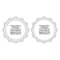 NRTeam pour Honda CRF 250X 04-17 Systèmes de transmission automatique Disques d'embrayage