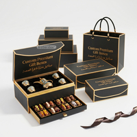 Caja Rígida Magnética con Logotipo Impreso para Decoración de Ramadán, Caja de Regalo de Lujo para Baklava y Dátiles, Bolsa de Regalo para Eid