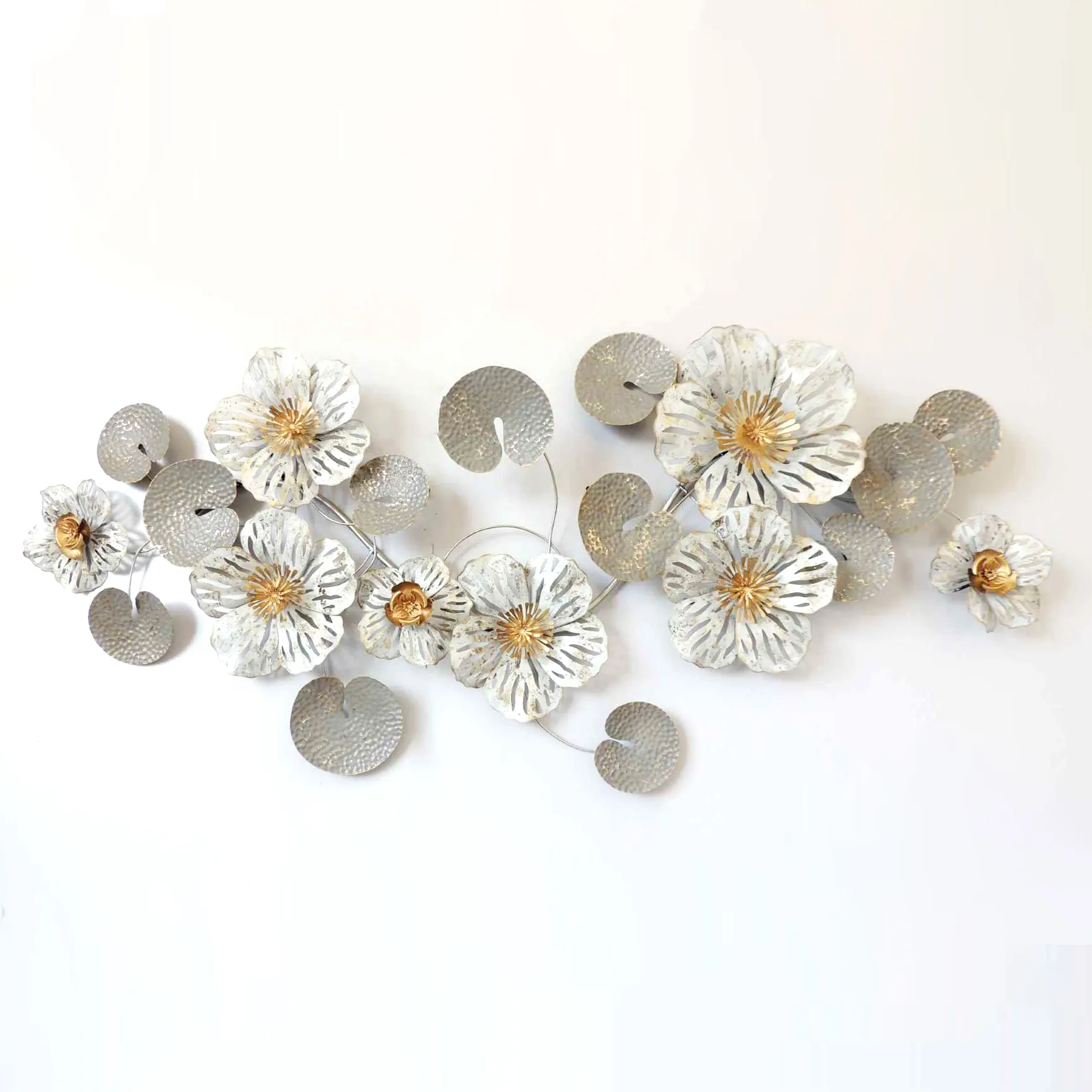 Kunst Blume Eisen Metall Dekoration Artikel eisen metall wand dekoration für Wohnzimmer