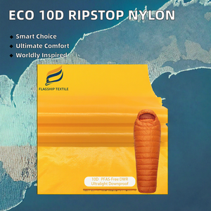 Tessuto Taffetà Ultraleggero in Nylon Ripstop 20D da 35GSM, Ecologico, Impermeabile, Senza PFAS, con Trattamento DWR, Anti-Piuma, per <span class=keywords><strong>Sacchi</strong></span> <span class=keywords><strong>a</strong></span> Piuma per Ragazze e Ragazzi - Product Image 2