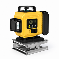 Niveau laser rotatif multi-angles pratique en gros, 360°, 16 lignes, longue autonomie, rechargeable, pour la construction et l'ingénierie
