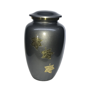 Leaf Embossed Metal Cremation <b>Urns</b> <b>Large</b> Human Ashes Holding Funeral Memorable <b>Urns</b> At Wholesale Price From Awesome Products - Product Image 1