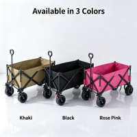Carrito Plegable para Jardín, Playa, Pesca, Camping, Compras, Viajes, Equipaje de Mano
