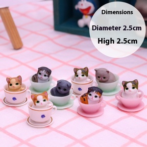 Jincan Factory Wholesale <b>Mini</b> Tea Cup Orange Cat Kitten Doll <b>Hand</b> Action Figure Blind Box Toy Accessories Decoration Ornaments - Product Image 6