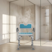 Chaise de sécurité pour salle de bain à hauteur réglable, siège de bain antidérapant pour personnes âgées et femmes enceintes