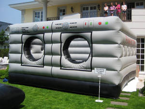 Gran lavadora inflable castillo hinchable Casa de rebote de espuma, forma de lavadora Castillo de salto Castillo de rebote inflable - Product Image 5