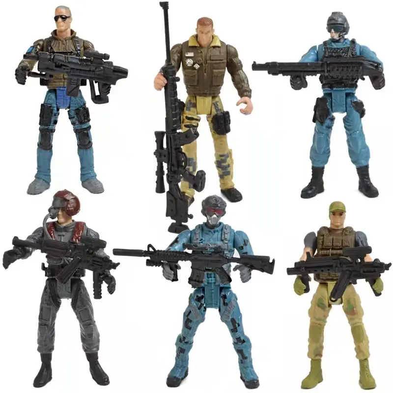 Mehrere Stile Realistische militärische Action figuren Spielzeug mit Waffe Hot Kids Toys Online Militär armee Action figuren Preis