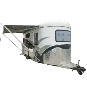 Deluxe 2 horse float angle load with living quarters