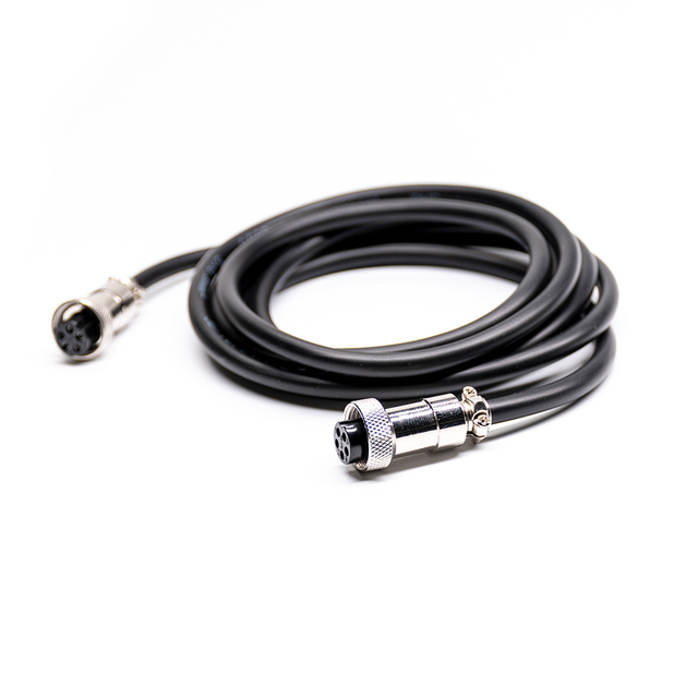 4 Pin Aviation Backup Camera Cable GX12 Charger Connector Double End Male Female to Female