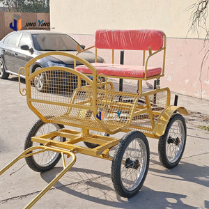 Chariot à chevaux à <span class=keywords><strong>4</strong></span> roues, directement de l'usine, avec auvent doré, pour mariages et visites panoramiques - Product Image 5
