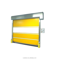 Porte industrielle moderne à volets roulants en PVC Fonction antivol rapide et rapide à grande vitesse Roulage fini pour l'intérieur de l'atelier