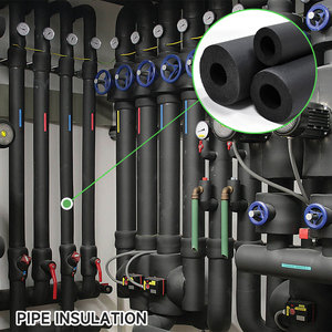 CF RUBA ISOLATION Matériau NBR Diamètre intérieur Isolation des tuyaux Matériaux d'isolation thermique pour les conduites d'eau et les grandes canalisations - Product Image 6