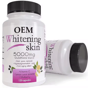 Cápsulas Blanqueadoras Naturales OEM ODM con L-Glutatión para Mujeres Adultas, No para Mujeres Embarazadas, 120 Cápsulas/Botella, Producto de Belleza - Product Image 1