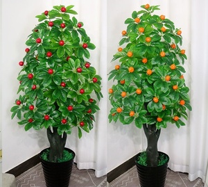 36 feuilles Pachira Macrocarpa Double <span class=keywords><strong>Dragon</strong></span> échantillon personnalisation Simulation artificielle plante décorative <span class=keywords><strong>arbre</strong></span> à fruits - Product Image 5