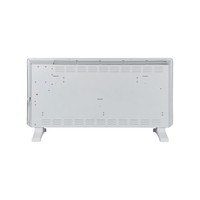Radiateur électrique autoportant à convection, blanc mat, avec réglage multi-températures et roulettes