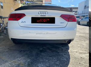 Aile arrière de coffre en Fiber de carbone véritable de Style B pour <span class=keywords><strong>Audi</strong></span> A5 <span class=keywords><strong>S5</strong></span> B8 B8.5 <span class=keywords><strong>coupé</strong></span> berline 4 portes aileron arrière Bodykit 08-16 - Product Image 5
