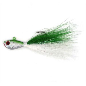 Esca per Pesca a Mosca con Testa <span class=keywords><strong>Jig</strong></span>, Teaser in Pelo per Acqua Salata, <span class=keywords><strong>Jig</strong></span> <span class=keywords><strong>Artificiale</strong></span> con Pelo di Cervo - Product Image 2