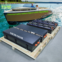 เครื่อง IP67แบตเตอรี่สำหรับเรือยอชท์40kWh 400Ah 300Ah 96V CTS แบบกันน้ำได้สำหรับเรือยอชท์