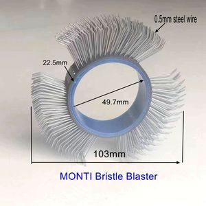 Métal industriel pour ceintures Blaster à poils Brosse métallique Monti Power Belt Remplacement pour machines <span class=keywords><strong>MBX</strong></span> DCA OEM Personnalisable - Product Image 3