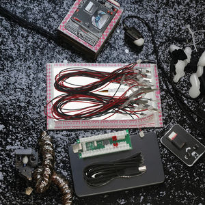 Kit de Controlador Inalámbrico USB de Retardo Cero para PC/<span class=keywords><strong>PS4</strong></span>/iOS/Android, Palanca Arcade en Inglés para Plástico - Product Image 2