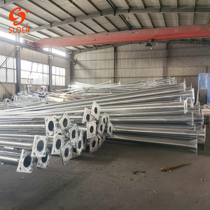 Sloer tùy chỉnh đôi cánh tay Q235 tùy chỉnh ngoài trời nhúng nóng mạ kẽm đèn đường cực Giá chưa đánh giá - Product Image 1