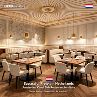 Banquettes de restaurant modernes et luxueuses avec sièges en cuir PU, garantie de 3 ans pour café et restaurant